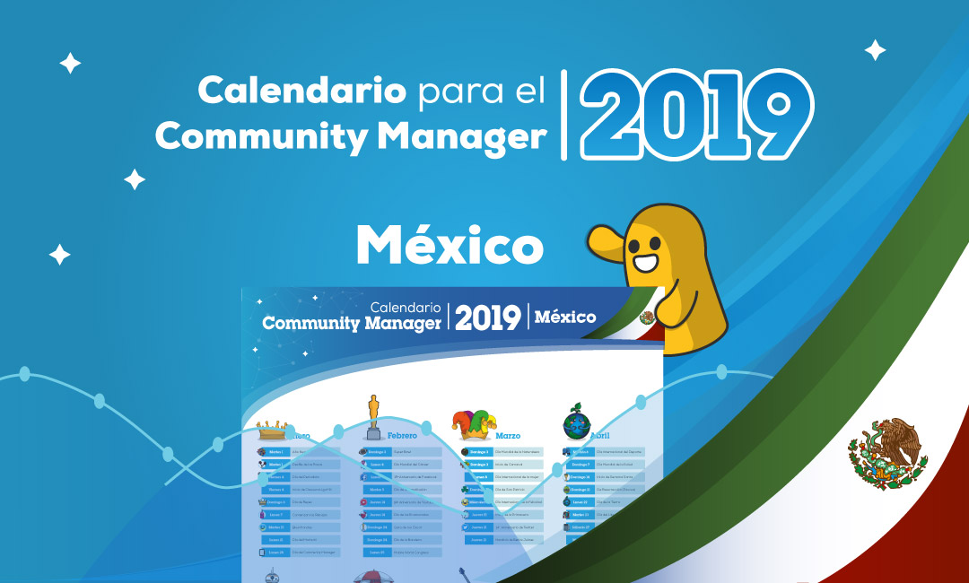 Calendario del Community Manager 2019 en PDF Mexico